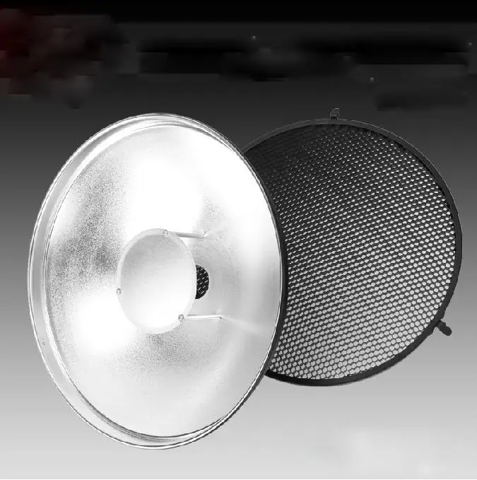 

Godox AD-S3 Beauty Dish Reflector With Grid Honeycomb Cover for WITSTRO Speedlite Flash AD180 AD360