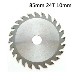 85 мм-24 зубья 10мм-диаметр Циркулярная Пила TCT режущий диск резак металл пластик резка