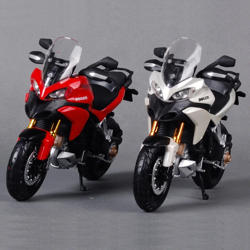 Maisto 1:12 ducati multistrada 1200s белый красный мотоцикл литой модель для сбора игрушки Дети