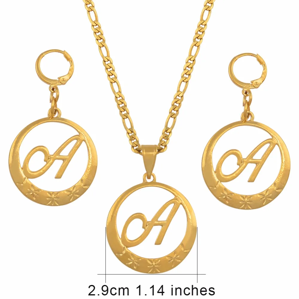 Anniyo цвета золота курсивных букв кулон для Для женщин первоначального цепи Цепочки и ожерелья с надписями на английском языке ювелирные изделия#135006S