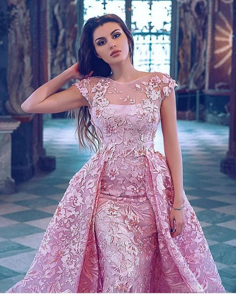 luxury-pink-mermaid-prom-dresses-with-detachable-train-lace-appliqued-formal-evening-gowns-short-sleeve-jewel-neckline-party-dress