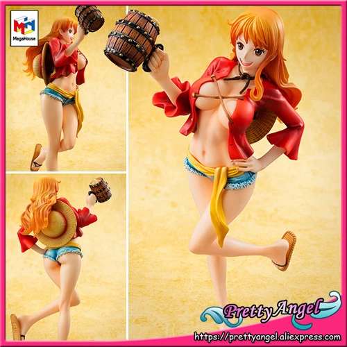 

Genuine MegaHouse P.O.P / Portrait Of Pirates Excellent Model LIMITED ONE PIECE NAMI MUGIWARA Ver.2 KANPAI Collection Figure