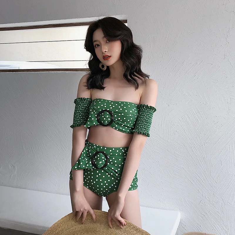 Beautiful Swimsuit Rashguard Female For Fitness Plus Size Bathing Suits Girl Swim Wear Woman Pleated Short Long Sleeve Word Beautiful Swimsuit Rashguard Female For Fitness Plus Size Bathing Suits Girl Swim Wear Woman Pleated Short Long Sleeve Word