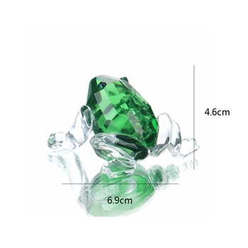 

X'mas Gifts Crystal Frog Figurines Paperweight Crafts Art&Collection Table Car Ornaments Souvenir Home Wedding Decoration