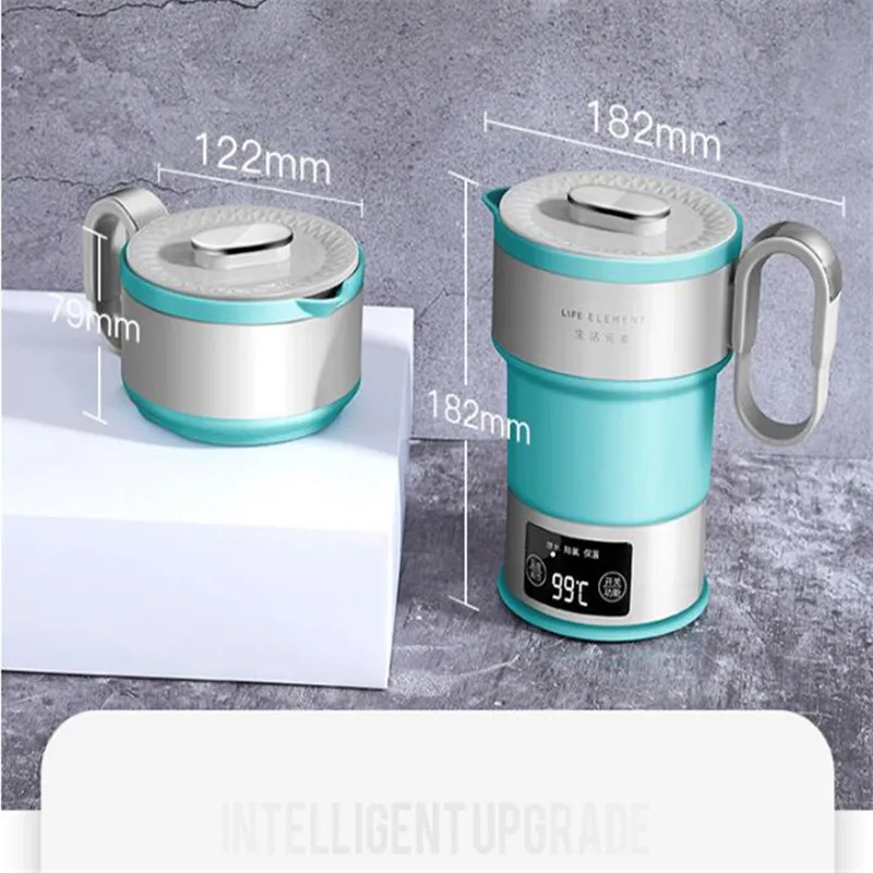 100 240V Folding Type Travel Electric Kettle Portable Kettle Mini 0.6L