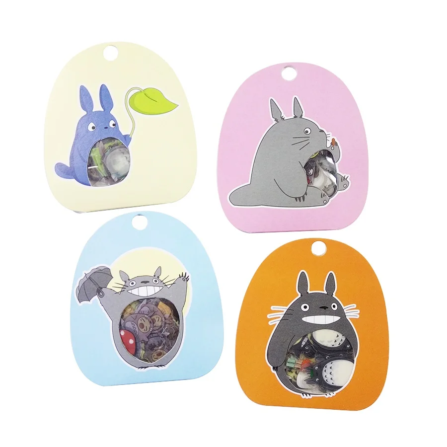

60 Pcs/lot Funny Cute Totoro transparent Stickers For Kids Home Decor Decal Scrapbooking album diary notebook cup decoration