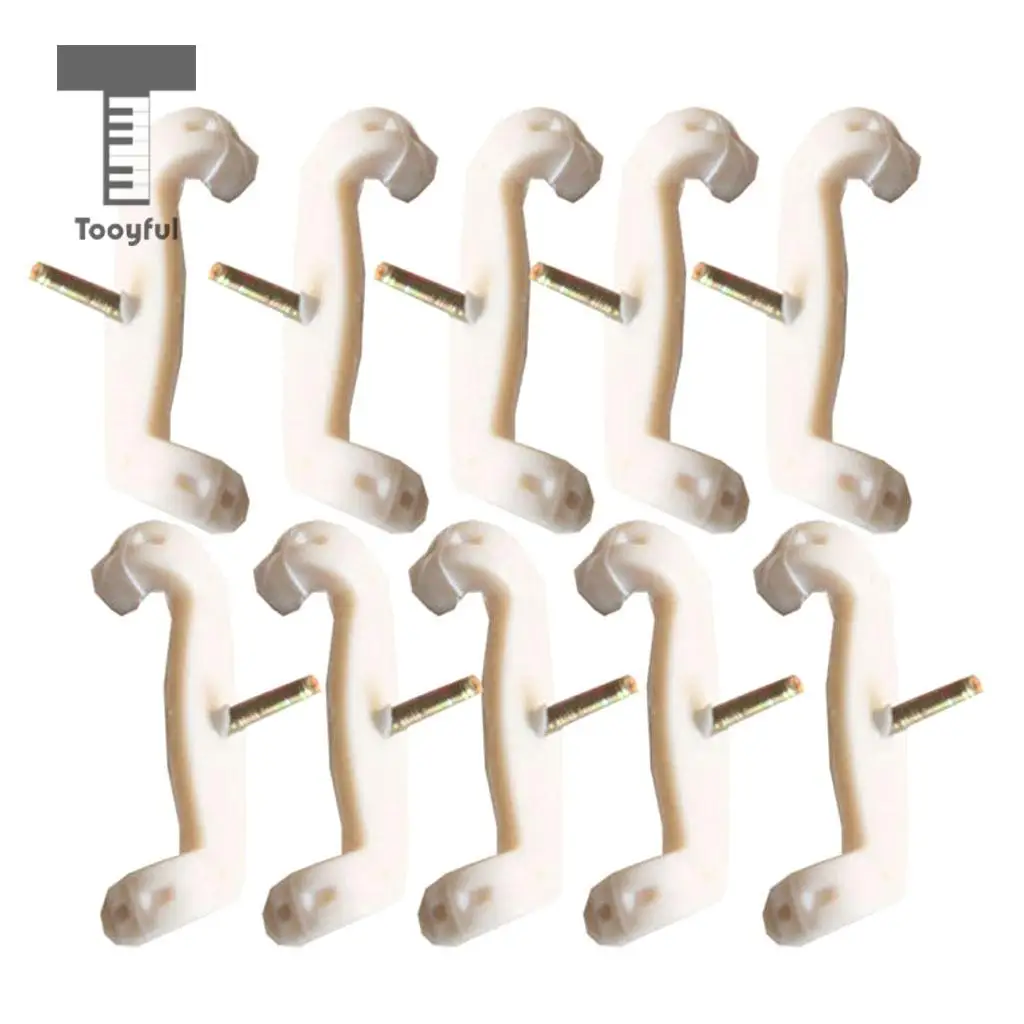Tooyful 10 Pieces Plastic 4/4 Full Size Violin Fiddle Shoulder Rest Feet Pad Support for Violinist Beginner