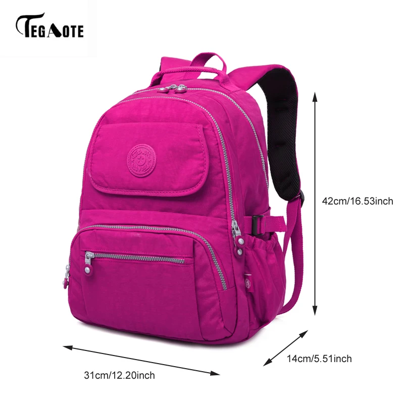 Tegaote moda mujer mochila de alta calidad juventud escuela mochilas para adolescentes Niñas hombro femenino mochila Tegaote moda mujer mochila de alta calidad juventud escuela mochilas para adolescentes Niñas hombro femenino mochila