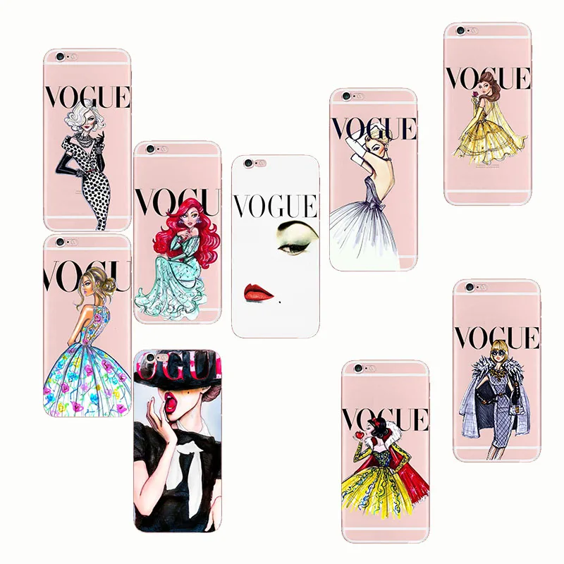 

Fashion Woman More Issues than Vogue Soft Silicon TPU Case Cover for IPhone XS 5S 7 6 6S 8 Plus SE XR XS Max X