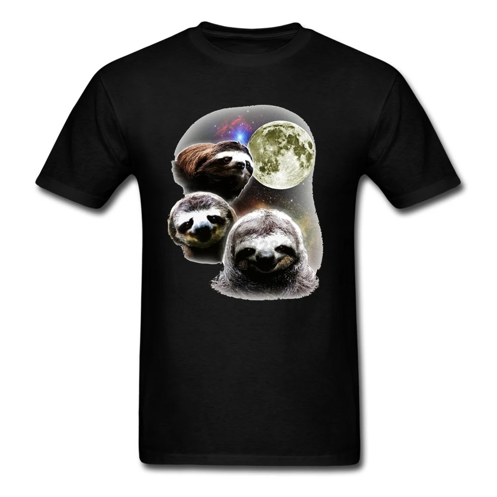 Mens Party Create your own T Shirt men Funny Space Sloths XS-3XL in Hi-Street Streetwear toilette | Мужская одежда