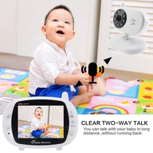 3," цифровой беспроводной видеоняня монитор двусторонний Бесконтактный ЖК-дисплей камера безопасности Температура ночного видения