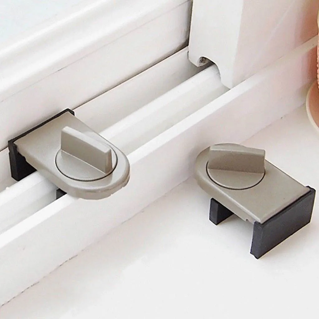 

2019 New Restrictor Door Safe Sliding Window Safety Catch Kids Child Security Sash Lock #NN0128