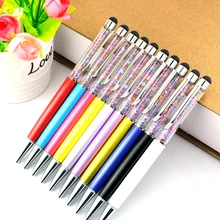 500 шт. стилус Кристалл 2 in1 Сенсорный экран Шариковая ручка для iPhone iPad samsung Galaxy планшетный ПК телефон может пользовательские ваш логотип