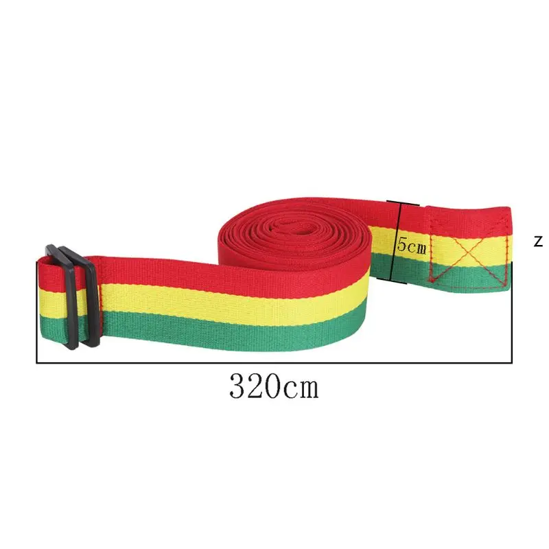 

Drum Strap Belt Tambourine Djembe Cotton Rainbow W50mm L3200mm