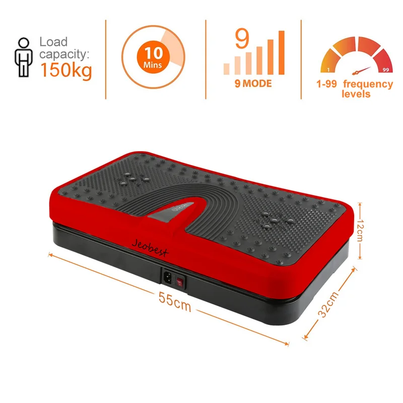 

Mini ultra-thin vibration fitness massager healthy sports high-frequency fat burning 9 model family gym fitness equipment HWC