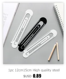 1pcs Simple STYLE 15cm 18cm 20cm Transparent Simple ruler square ruler cute stationery drawing supplies