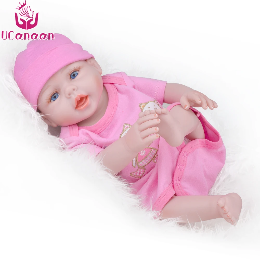 UCanaan/20 ''50 см Reborn Baby куклы всего тела винил реалистичные игрушки для детей Playmate новорожденных Bonecas для девочек подарок на день рождения