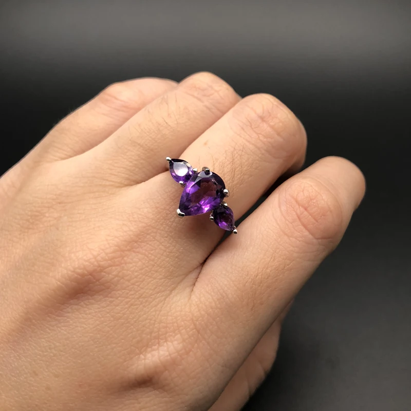 Pear Vvs1 Africa Amethyst Sold by Unit / Individually 