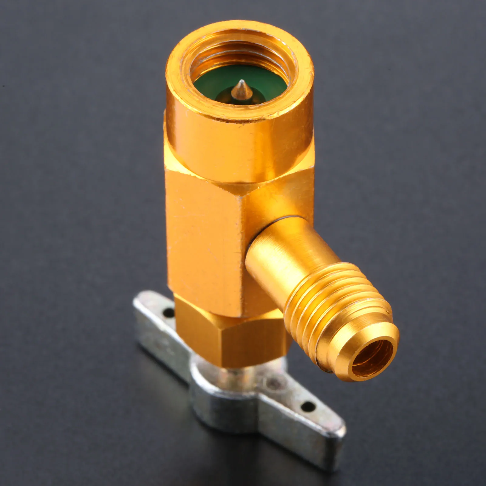 1 шт. R 134a AC хладагент кран можно распределять 1/2 &quotACME 1/4&quot SAE резьба клапан