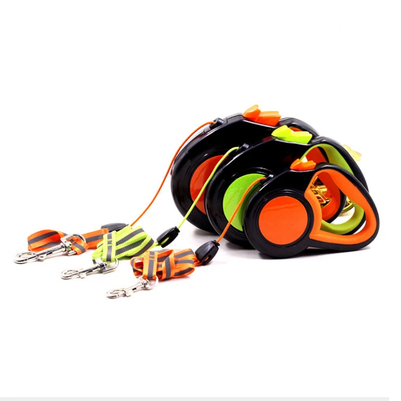 Автоматический выдвижной светоотражающий светящийся поводок для домашних