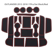 Cancello Slot Pad Per Il 2013 2014 2015 2016 2017 2018 Mitsubishi Outlander Antiscivolo Porta Scanalatura Zerbino Automotive Interni polvere Zerbino