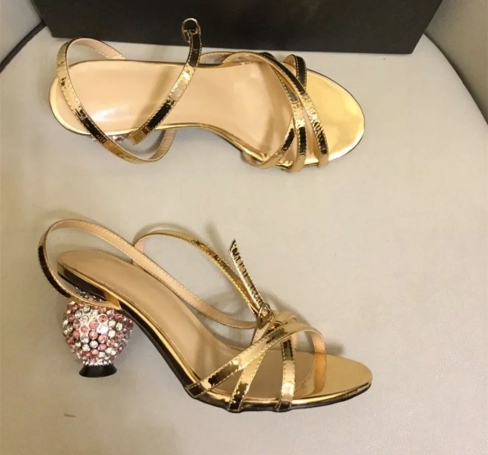 con Eu35 Tacón Mujeres moda altos 41 tacones de Summer Diamonds Rqj354AL