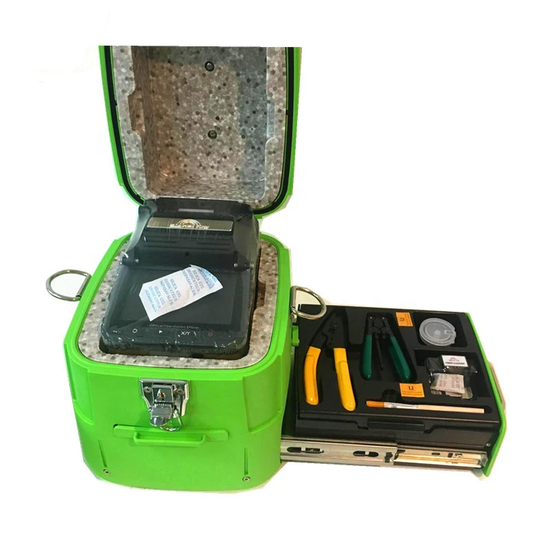 

Signal Fire FTTH Welding Splicing Machine Optical Fiber Fusion Splicer AI-8 8C w/ Fiber Cleaver