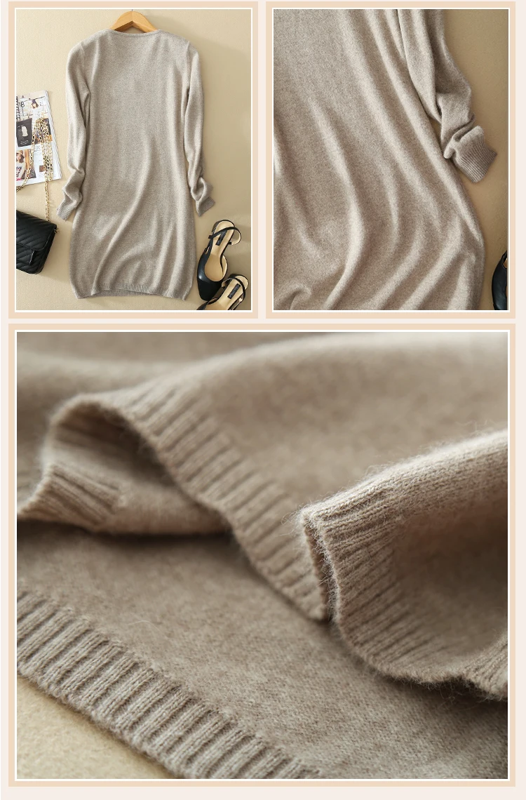 SEDUTMO, весенние женские свитера размера плюс 3XL, пуловер с длинным рукавом, длинные свитера, вязанный джемпер ED801