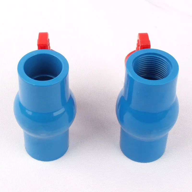 Внутренний диам. 1/" мама/20 мм разъем прямой корыто шаровой клапан синий пвх клапан садовый фитинг для полива красный переключатель шаровой клапан