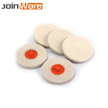 

5Pcs Roloc Style 3 Inch Diameter Wool QC Disc Chrome Precision Polishing Buffing Pads Wheels 8mm Thickness High Quality Durable