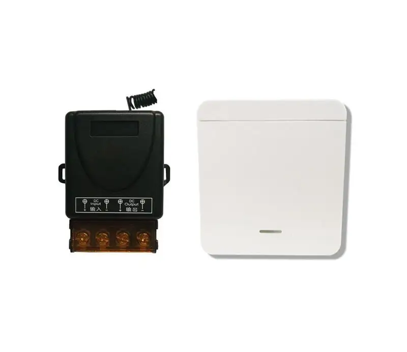RF DC 12 V 24 V 36 V 48 V 30A реле универсальное 1 CH RF беспроводное радио Дистанционное управление освещением 433 mhz Наклейка на стену переключатель