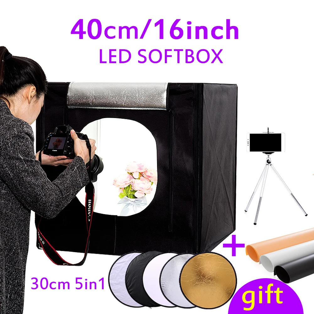 CY 40*40*40cm 16"light Photo box Soft box Mini photo studio photograghy