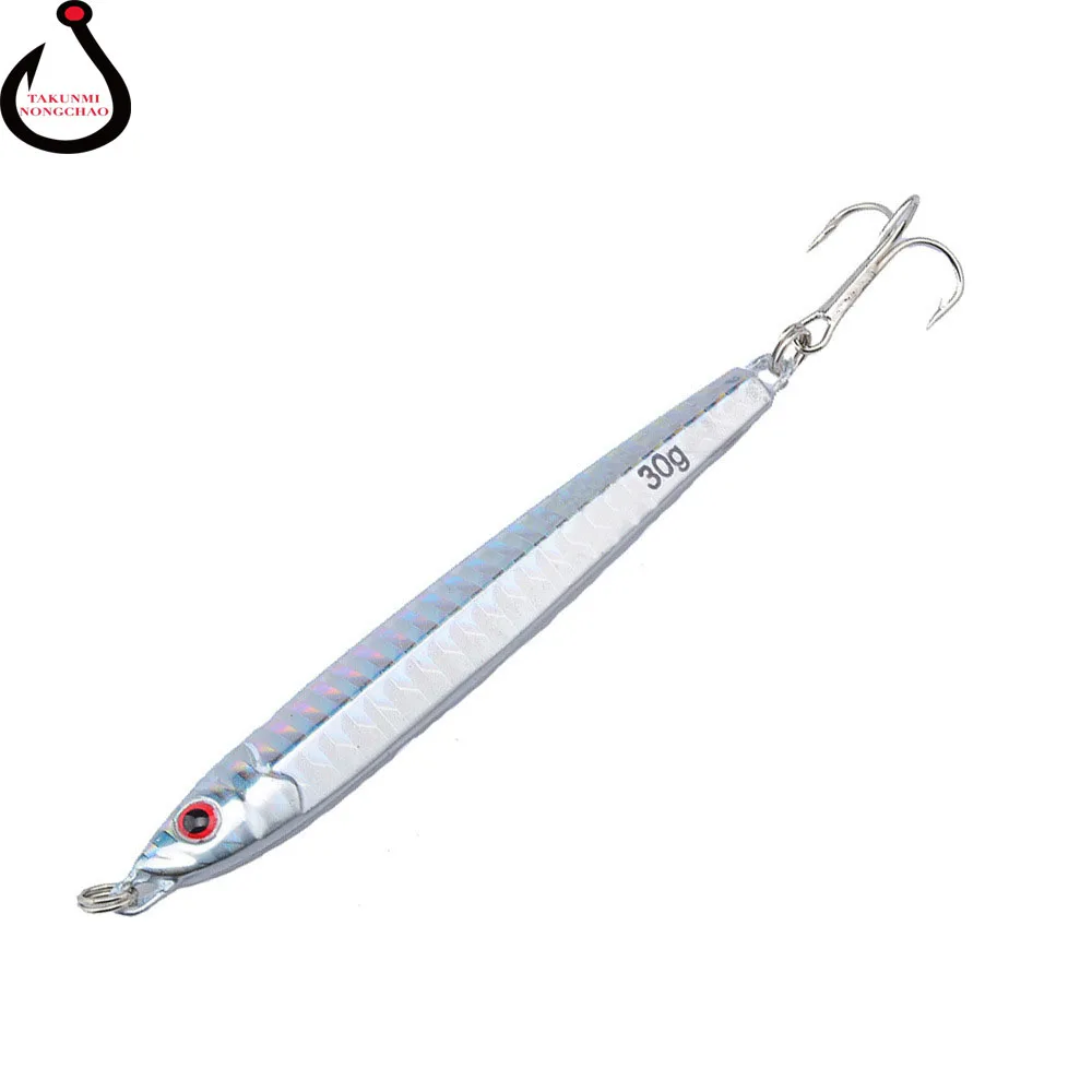 

1pc Fishing lure Top Quality Fishing Tackle 5 color Fishing Bait Minnow Lures 30g/9cm 3px-6# Hook WS-35