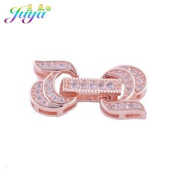 

Wholesale Micro Pave Pendant Clasp Jewelry Accessories Fine Jewelry Bijoux Zircon Copper Metal Charm For Handmade Bracelet