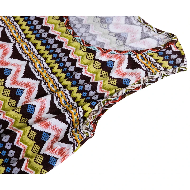Свободные Boho Цветочные спандекс рябь Летняя женская блузка без бретелек тренировки Blusas размера плюс M30157
