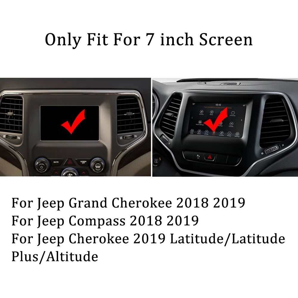 7 дюймовая защита экрана дисплея навигации автомобиля для Jeep Grand Cherokee Compass 2018 2019