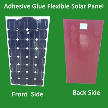 

1PCS Newly 120W Flexible PV Solar Panel with adhesive glue itself 12V Solar Cell Module System RV Car Boat Yacht
