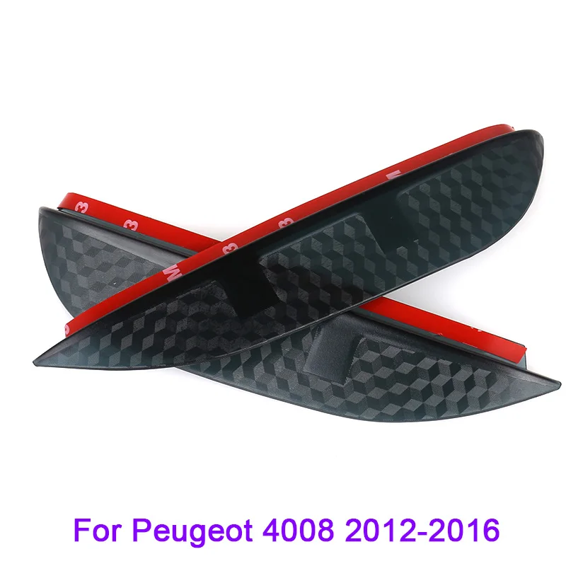QCBXYYXH для peugeot 2008 3008 4008 5008 автомобильный Стайлинг углеродное зеркало заднего вида декоративное дождевик зеркало заднего вида брови дождевик