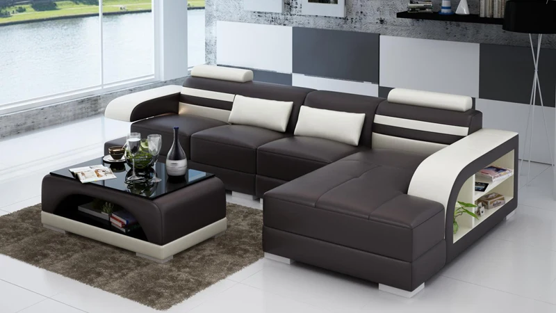 Новейший дизайн высокого класса диван Подушка Диван Набор мебель для гостиной