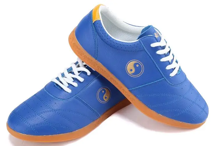 

4color kids&Adult cowhide tai chi kung fu sneakers wushu shoes taiji martial arts shoes blue/rose/white/black
