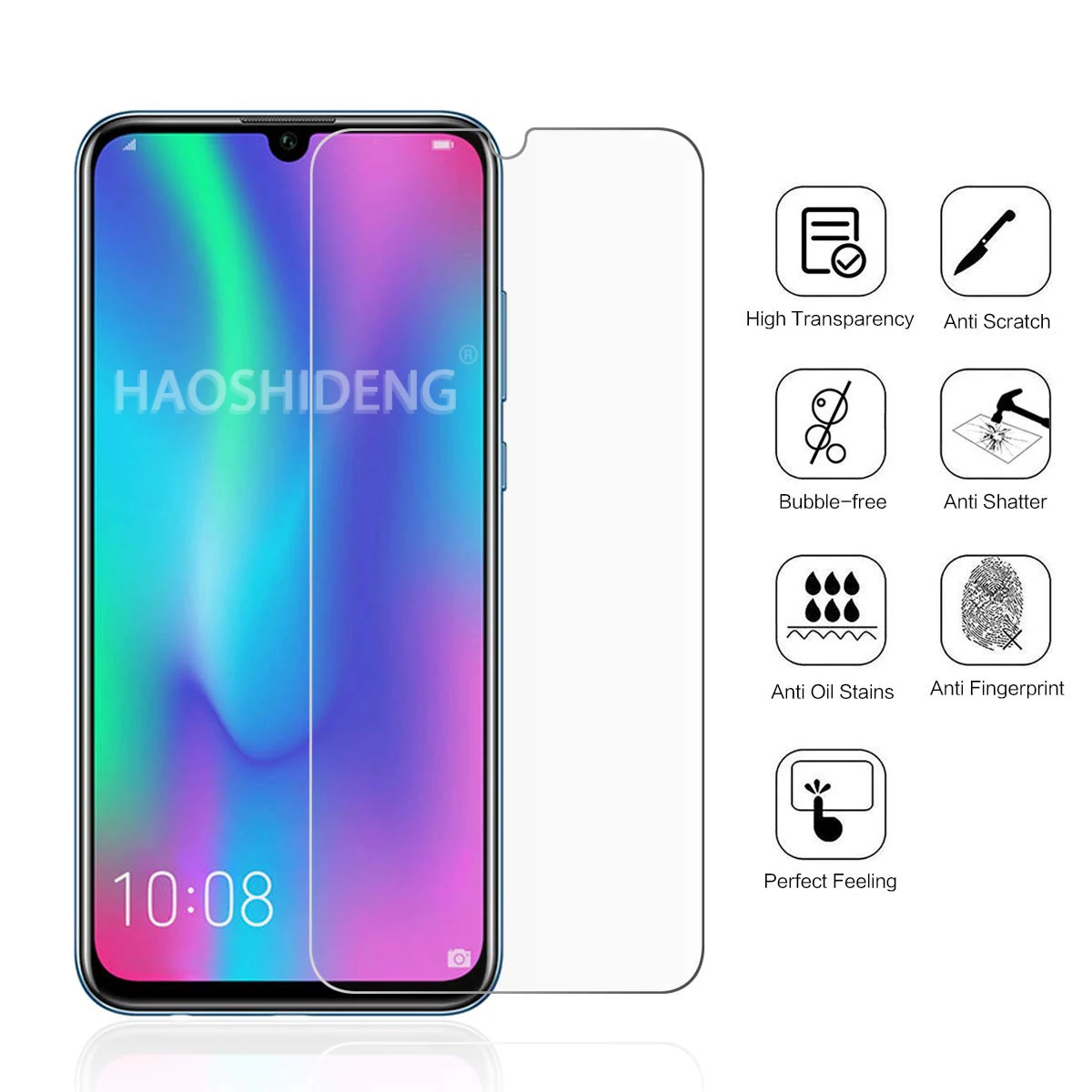 

For Huawei P Smart 2019 Tempered Glass 9H Protective Film Explosion-proof LCD Screen Protector For Huawei P Smart 2019