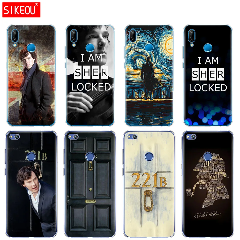 

Silicone Cover Phone Case For Huawei P20 P7 P8 P9 P10 Lite Plus Pro 2017 p smart 2018 i am Sherlock Holmes Sherlocked Popular