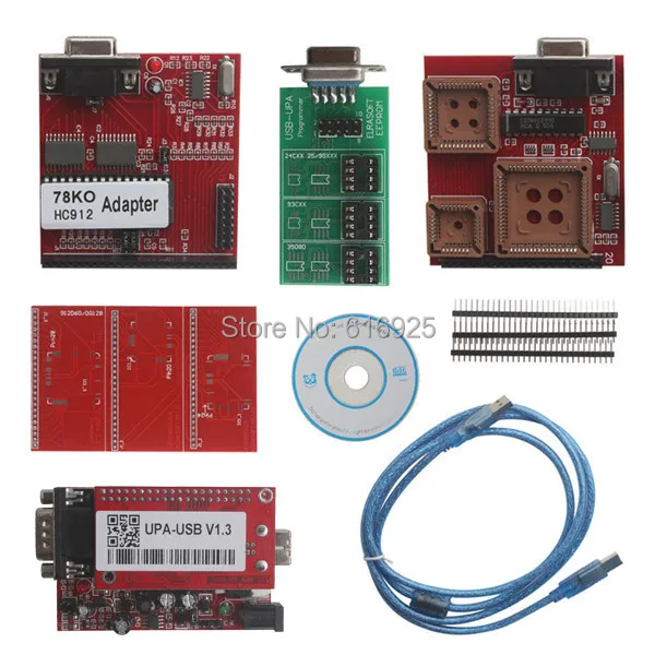 

DHL free UPA USB Programmer with full Adaptors upa usb programmer v1.3 auto Ecu Programmers upa usb programmer