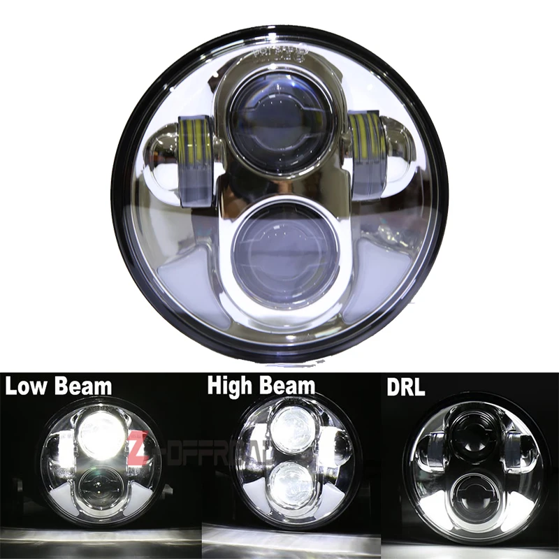 

For Dyna Wide Glide motorcycle 5.75 inch 5 3/4 " LED headlight projector light with DRL Headlamp For Sports 883