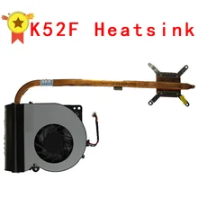 Original For asus laptop heatsink cooling fan cpu cooler K52 K52F A52F CPU heatsink Fan+brass radiator