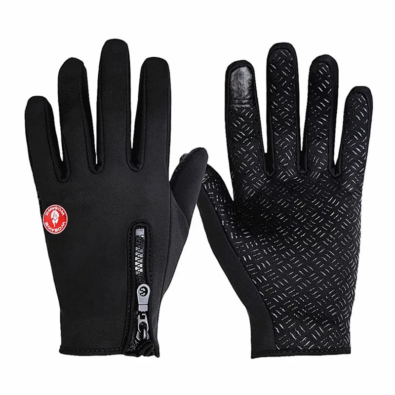Thermal Fleece Winter Cycling Gloves Men Women luva MTB Cycle Glove