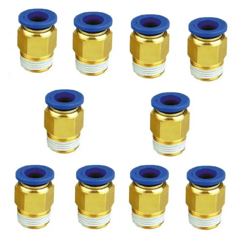 25Pcs G1 / 4 Pneumatic Fitting, Male Connector Quick Thrust Air Quick Couplings Adapter Pc6-02 G1 / 4 | DK