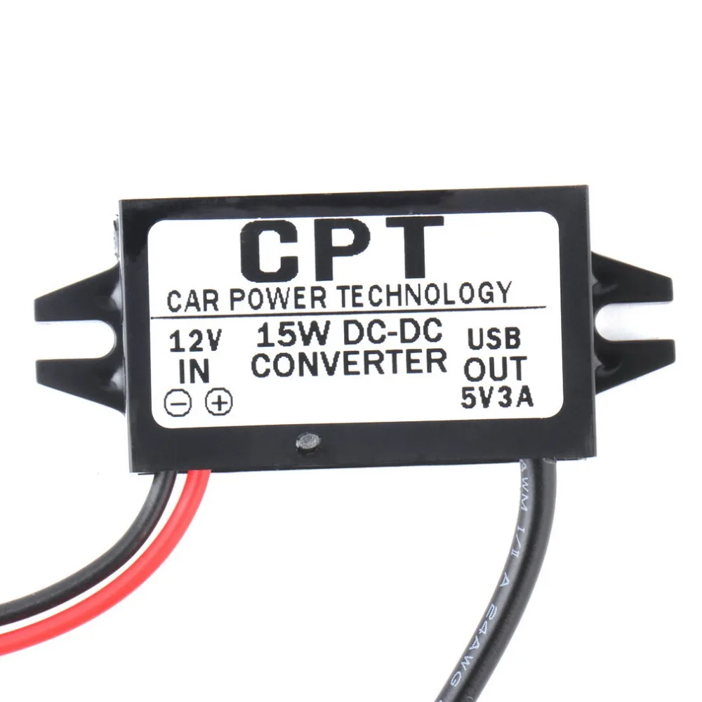 

Reliable Car Power Technology Charger DC Converter Waterproof Module Single Port 12V To 5V 3A 15W with Micro USB Cable CPT-UL-6