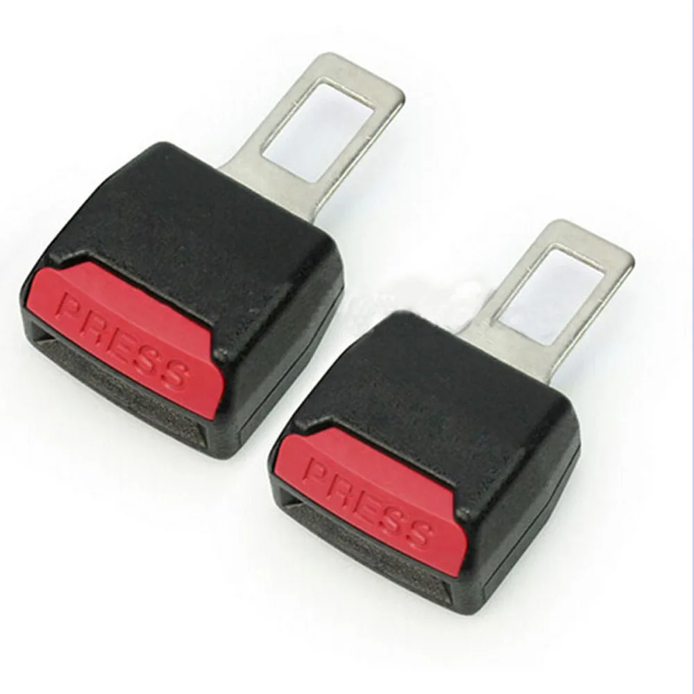 2PCS NEW Auto Car Seat Belt Buckle Adjustable High Strength Nylon