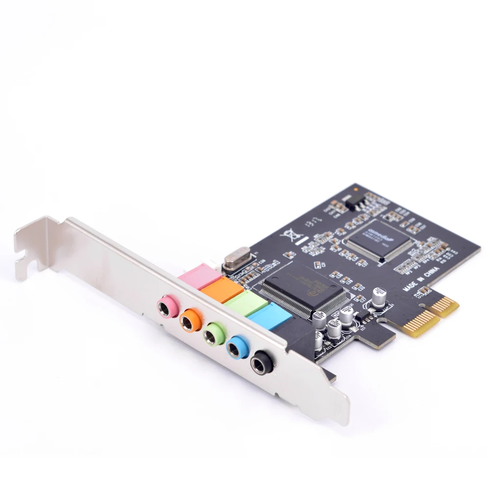 PCI E 6 канальный соединитель технология истинная цифровая звуковая карта 5 1 CMI8738